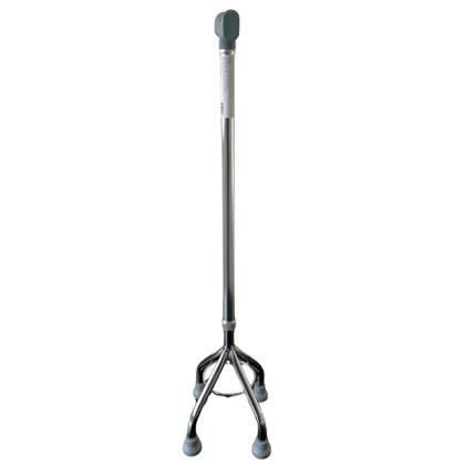 Imagem de Bengala Bastão 4 Pontas Base Ortopédica Idoso Aluminio 100kg Regula Altura Equilibrio Caminhada Apoio Mobilidade Reduzida Evita Quedas Locomoção