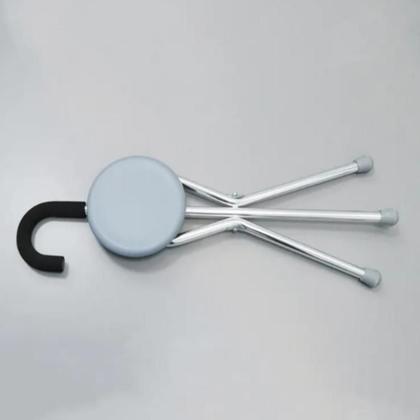Imagem de Bengala com Banco Retratil Estabilidade para Idosos Aluminio