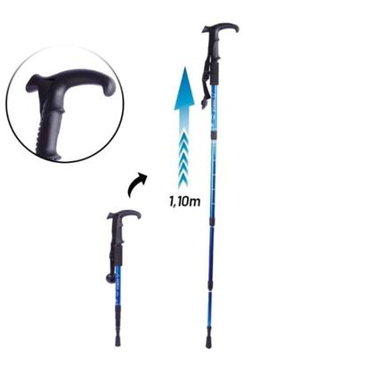 Imagem de Bengala de Trekking Caminhada 110 cm Trilha Bastão Aluminio