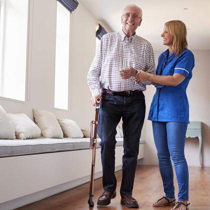 Imagem de Bengala dobrável com assento M-GYG Capacidade de 200 kg, altura ajustável