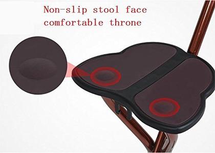 Imagem de Bengala dobrável com assento M-GYG Capacidade de 200 kg, altura ajustável