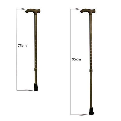 Imagem de Bengala Ortopédica Tipo T Larga Bronze ALO