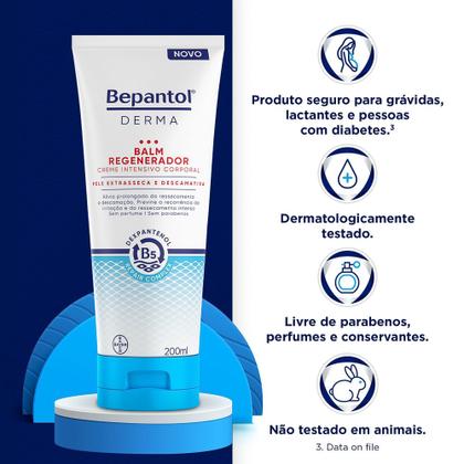 Imagem de Bepantol Derma Balm Regenerador, Creme Intensivo Corporal 200 ml