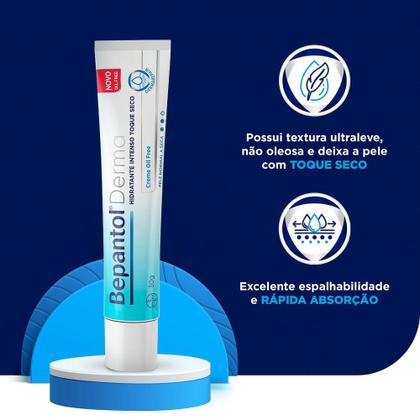 Imagem de Bepantol Derma Creme Hidratante Toque Seco Oil Free 30g, Pele Normal a Seca