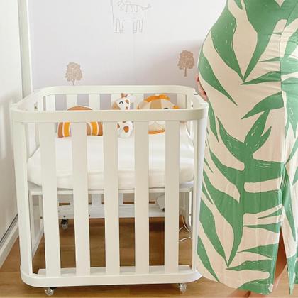 Imagem de Berço 3 em 1 de Bebê Branco Fosco Linha Evolutiva Loop Quater