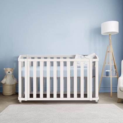 Imagem de Berço 3 em 1 de Bebê Branco Fosco Linha Evolutiva Loop Quater