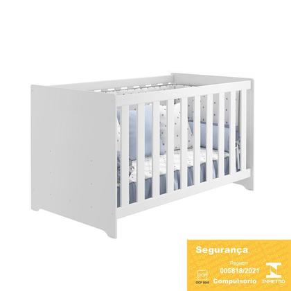 Imagem de Berço Americano 2x1 Mali Branco Brilho - Reller Móveis
