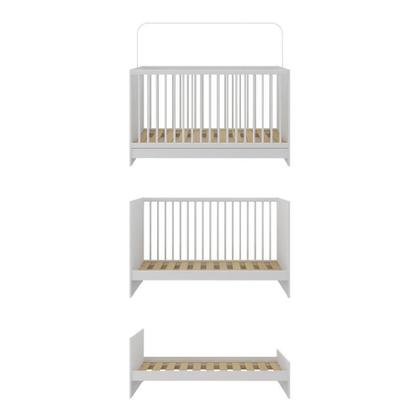 Imagem de Berço Americano 3 em 1 Bloom para Colchão 60x130cm Multimóveis  Transformável em Minicama e Sofá