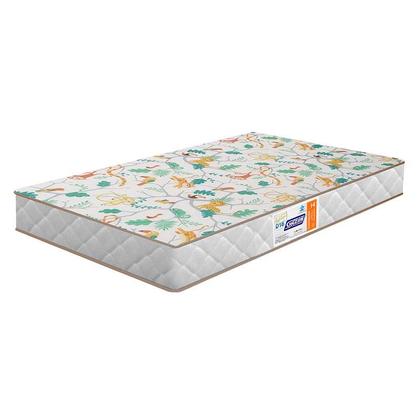 Imagem de Berço Americano 4315 e Cômoda Sapateira 4355 Q Encanto Slim Branco Acetinado com Colchão Gazin - Qmovi