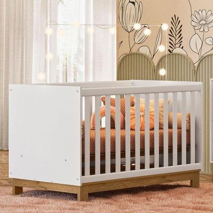 Imagem de Berço Americano 4315 Mini Cama E Guarda Roupa Com Cômoda Q Encanto Slim 4970 Branco Acetinado - Qmovi