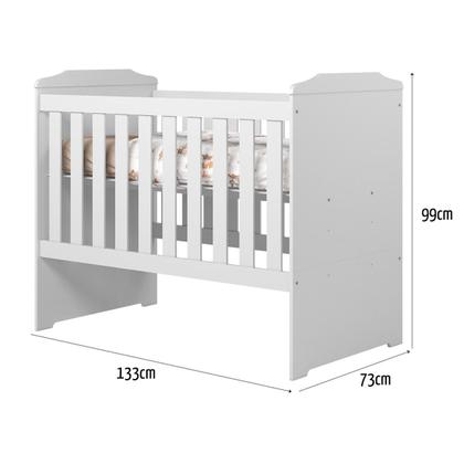 Imagem de Berço Americano Com Colchão Incluso D18 70x130cm, Multifuncional 3 Em 1 Mini Cama