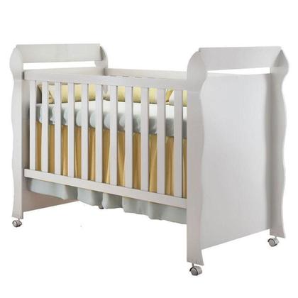 Imagem de Berço Americano Mirelle Com Colchão E Guarda Roupa Ternura Baby 4 Portas Branco - Incorplac