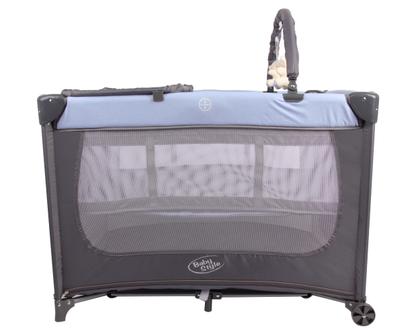 Imagem de Berço Americano Multifuncional 3x1 Bebê Mini Cama Quarto Bebê Nenê Nenem Criança Menino Compacto Joly Chiqueirinho Com Trocador Mobile e Mosquiteiro
