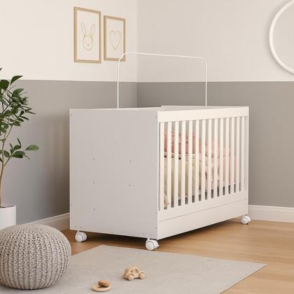 Imagem de Berço Americano Multifuncional 3x1 Bebê Mini Cama Quarto Bebê Nenê Nenem Criança Menino Menina Chiqueirinho Crianças Madeira Grande proteção