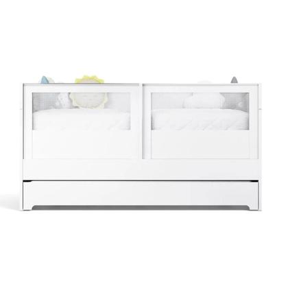 Imagem de Berço Cama 2 Em 1 Duplo Para Gêmeos Linha Sol E Mar Divicar Cor Branco