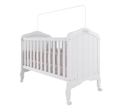 Imagem de Berço Cama Harmonia Criança Quarto Com Colchão Moderno Bebe Menino Menina Premium Com Grade Preteção Lateral