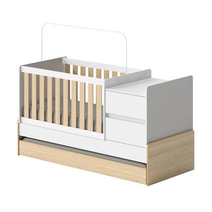 Imagem de Berço Cama Multifuncional Auri com 2 Gavetas e Cama Auxiliar Casatema MadeiraOriginals