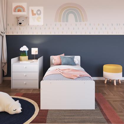 Imagem de Berço Cama Multifuncional com Cama Auxiliar 3 Gavetas