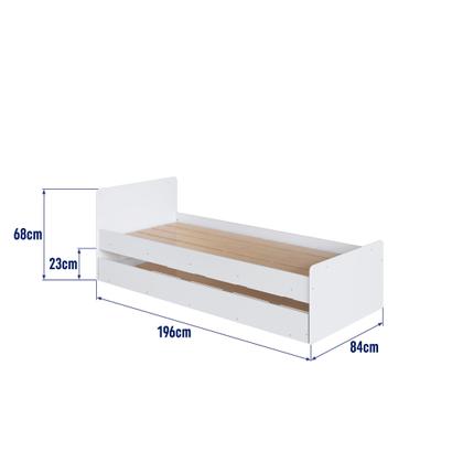 Imagem de Berço Cama Multifuncional com Cama Auxiliar 3 Gavetas