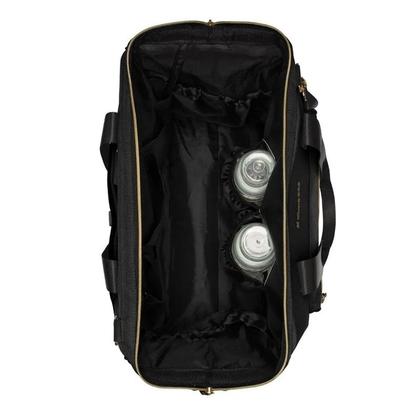 Imagem de Berço cercado milk way black / preto e bolsa maternidade luxo maxi - kikka boo