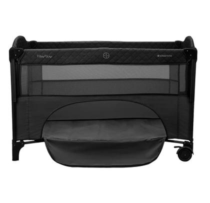 Imagem de Berço cercado milk way black / preto e bolsa maternidade luxo maxi - kikka boo