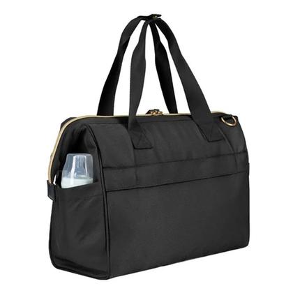 Imagem de Berço cercado milk way black / preto e bolsa maternidade luxo maxi - kikka boo