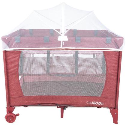 Imagem de Berço Cercado Relax Kiddo Melange Vermelho