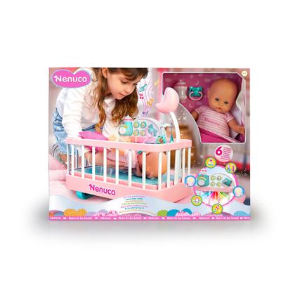 Imagem de Berço com Boneca Nenuco Good Sleep 14 Polegadas - Acesso Fácil