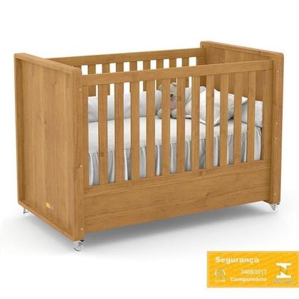 Imagem de Berço com capitone e Cômoda Tutto New 100% MDF Cor Freijó - Matic Móveis