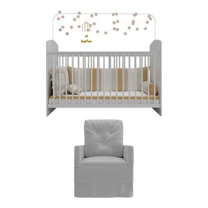 Imagem de Berço com Poltrona de Amamentação Ana Lívia Multimóveis MP4063