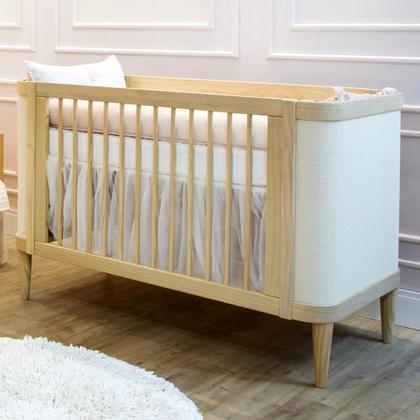 Imagem de Berço de Bebê com Palinha Linha Paglia 3 em 1 Quater Móveis