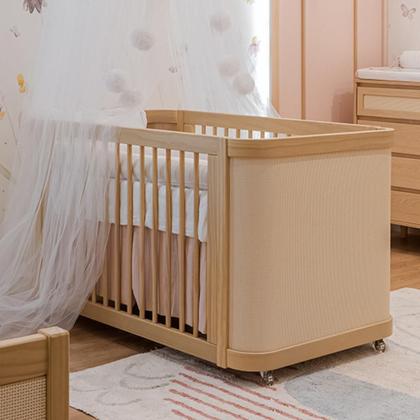 Imagem de Berço de Bebê com Palinha Linha Paglia 3 em 1 Quater Móveis