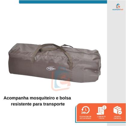 Imagem de Berço de Bebê Portátil Cercado Cercadinho Dobrável com Mosquiteiro Desmontável 2 em 1 Trocador Vira Chiqueirinho Mobile Acessórios