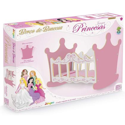 Imagem de Berço De Boneca Princesas Rosa 416 - Junges