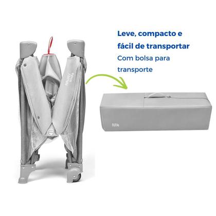 Imagem de Berço Desmontável Viagem Cercado Chiqueirinho Portátil 0 a 15 Meses Com Trocador Multi Kids