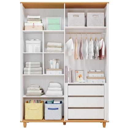 Imagem de Berço e Guarda roupa Retro Cupcake Permobili MDF