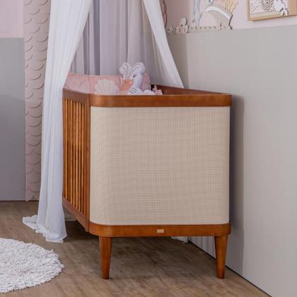 Imagem de Berço Evolutivo 3 em 1 Paglia Nogueira com Palhinha Natural Marca Quater