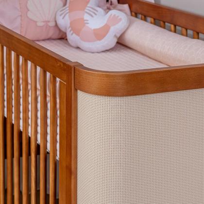 Imagem de Berço Evolutivo 3 em 1 Paglia Nogueira com Palhinha Natural Marca Quater