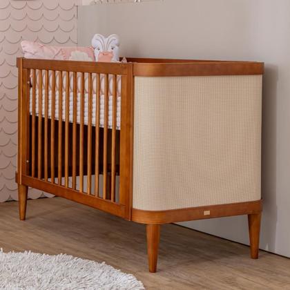Imagem de Berço Evolutivo 3 em 1 Paglia Nogueira com Palhinha Natural Marca Quater