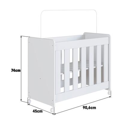 Imagem de Berço Evolutivo 4 em 1 com Colchão Branco - Completa Móveis