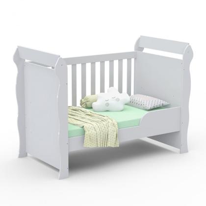 Imagem de Berço Infantil Mini Cama Mirelli Branco Brilho Carolina Baby