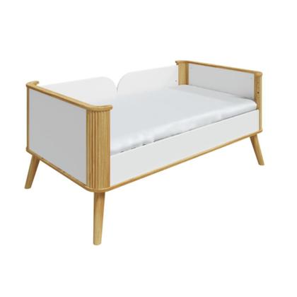 Imagem de Berço Infantil Multifuncional Théo 4 Em 1 Off White com Amêndoa