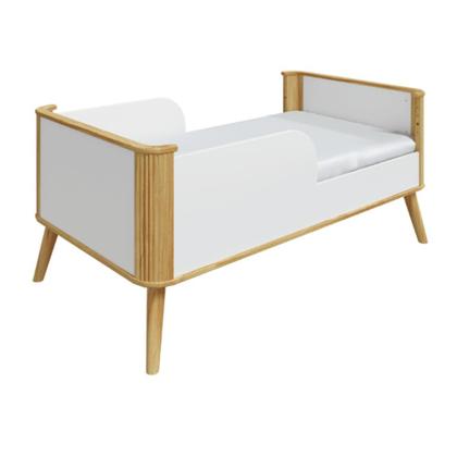 Imagem de Berço Infantil Multifuncional Théo 4 Em 1 Off White com Amêndoa