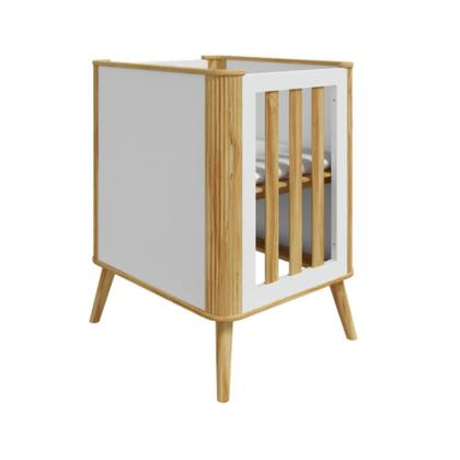 Imagem de Berço Infantil Multifuncional Théo 4 Em 1 Off White com Amêndoa