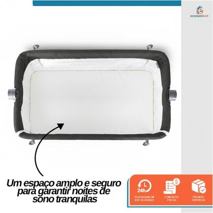 Imagem de Berço Infantil Portátil Moisés Co-Sleeper Bed Balanço Acoplado Cama com Mosquiteiro para Bebê Recém-Nascido Viagem 10kg
