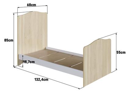 Imagem de Berço Infantil Vira Cama ou Sofazinho ENC011 SEM COLCHÃO Linha Encanto Completa Móveis
