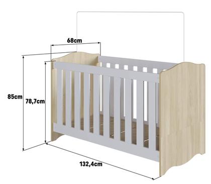 Imagem de Berço Infantil Vira Cama ou Sofazinho ENC011 SEM COLCHÃO Linha Encanto Completa Móveis