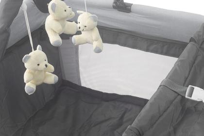 Imagem de Berço Joly Trocador Desmontável Mobile Cinza Baby Style