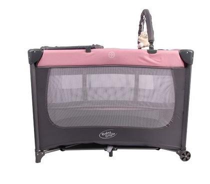 Imagem de Berço Joly Trocador Desmontável Mobile Rosa Baby Style