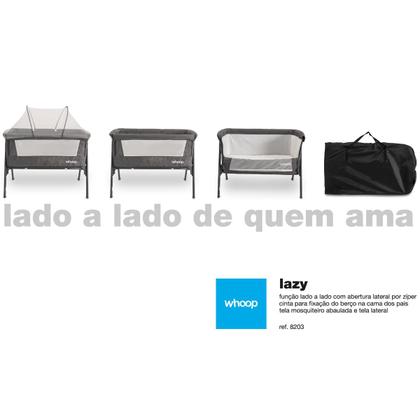 Imagem de Berço Lado A Lado Lazy Kiddo Fixa Na Cama Dos Pais Até 9kg Cor Capuccino